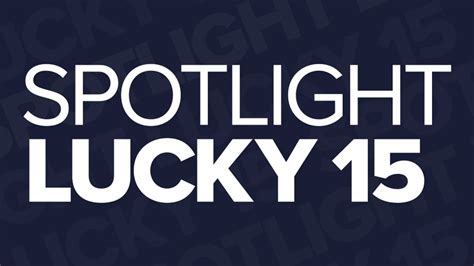 Free Lucky 15 Tips .
